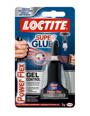 Loctite Colle Super Glue-3 Control Power Flex 3gr