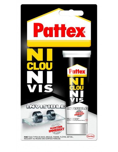 Pattex "Ni clou ni vis" Chrono Invisible Tube 40 g