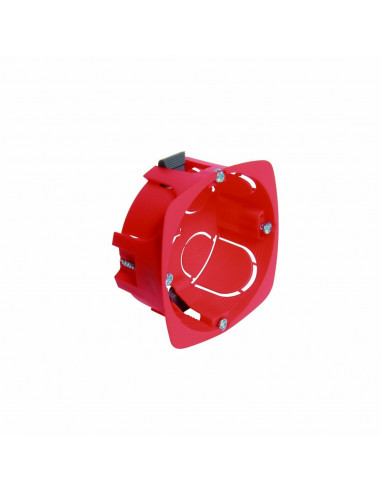Debflex Boîte d'encastrement cloison sèche D67/P30 Rouge