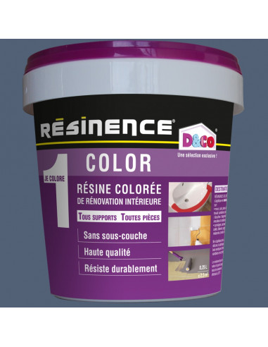 RESINENCE Color Résine colorée rénovation gris ardoise 500ml