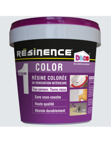 RESINENCE Color Résine colorée rénovation blanc cendre 500ml