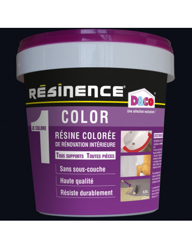 RESINENCE COLOR Résine colorée rénovation noir 250ml
