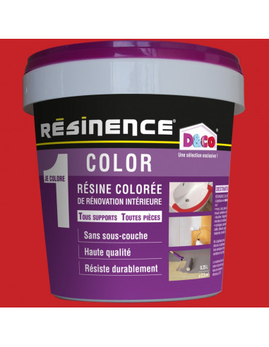RESINENCE Color Résine colorée rénovation rouge 250ml