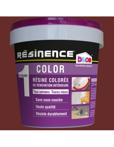 RESINENCE Color Résine colorée rénovation rouge basque 250ml
