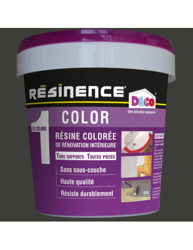 RESINENCE Color Résine colorée rénovation noir métal 500ml