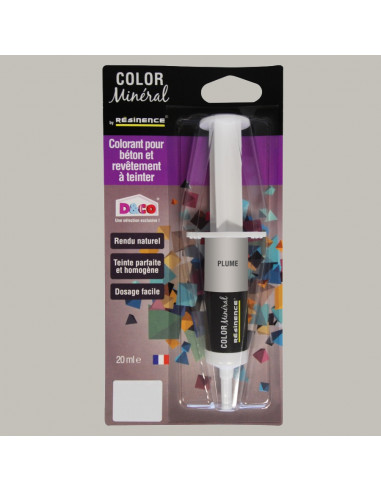 RESINENCE Color Minéral Colorant béton plume 20ml