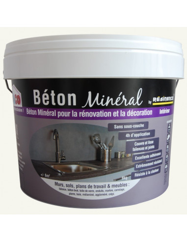 RESINENCE Béton minéral blanc teinter 6kg