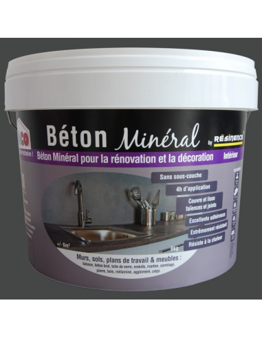 RESINENCE Béton minéral gris ardoise 6kg