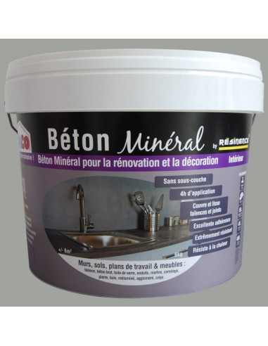 RESINENCE Béton minéral gris clair 6kg