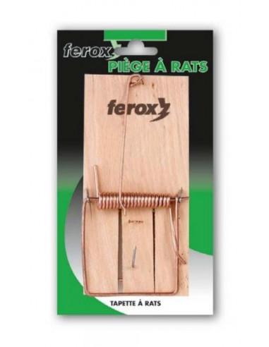 FEROX Piège à rats tapette bois