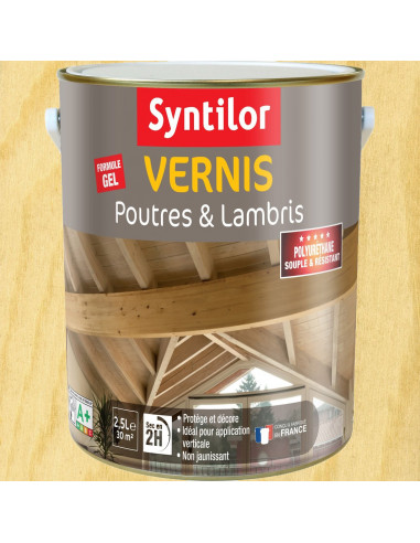 SYNTILOR Vernis poutre et lambris incolore, 2.5 L