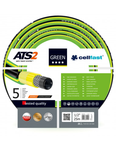 CELLFAST Tuyau d’arrosage Green ATS 1/2" 25m