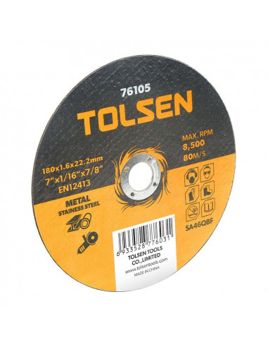 TOLSEN Disque abrasif 115x1.2x22mm
