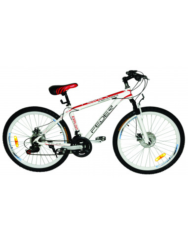 FEDER Vélo VTT 26'’ rouge et blanc
