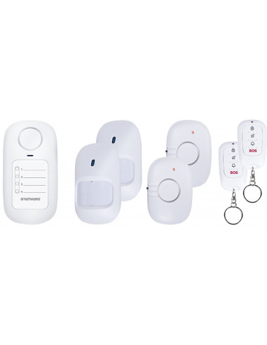 SMARTWARES Mini système d’alarme sans-fil SC50-6