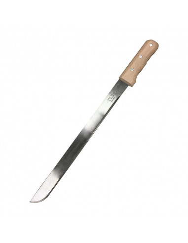 Machette avec lame en acier et manche en bois 60 cm