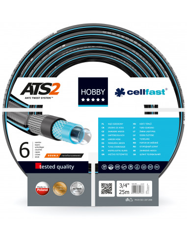 CELLFAST Tuyau d'arrosage HOBBY ATS2™ 19mm vendu au mètre linéaire