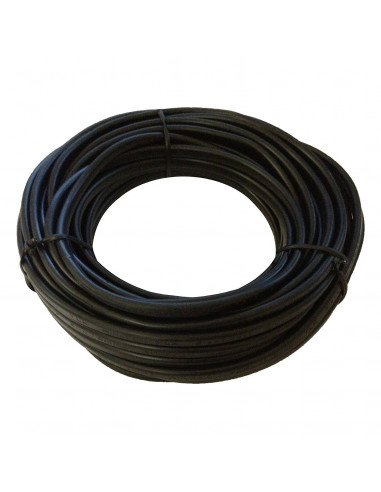 ELECTRALINE Couronne de câble H03VVH2-F 2x0,75mm² 5m noir