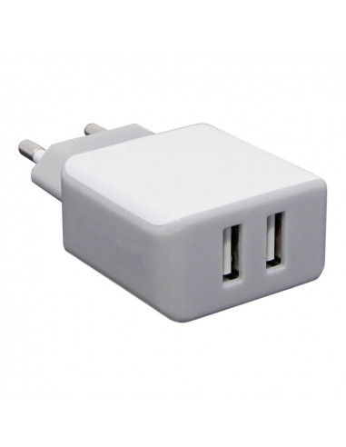 ELECTRALINE Chargeur USB mural 2 ports