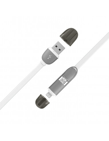 ELECTRALINE Câble Lightning/Micro USB 2m