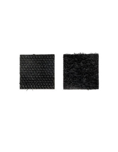LE CROCHET FRANCAIS Pastilles adhésives carrées noir x8