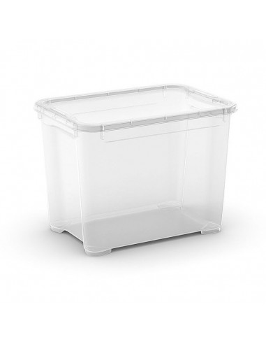 Boîte De Rangement En Plastique Translucide Blanc Avec Cadenas