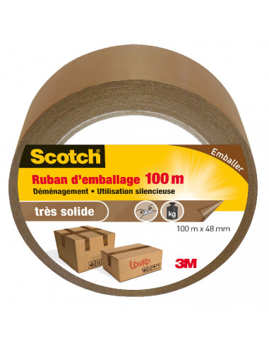 Scotch Ruban d'Emballage - 1 Rouleau - 48mm x 20m - Ruban d