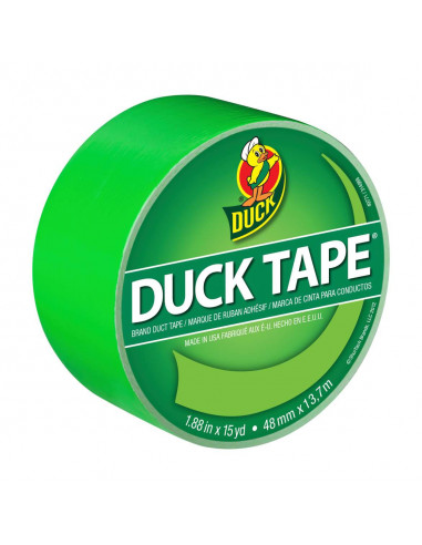 DUCK BRAND Color Duck Tape Vert 48 mm x 13.7 m
