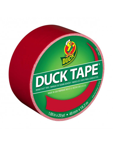 DUCK BRAND Color Duck Tape Rouge 48 mm x 18.2 m