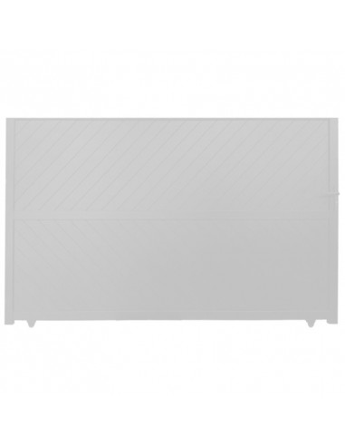 Portail Aluminium Coulissant 3500 x 1870 mm Blanc