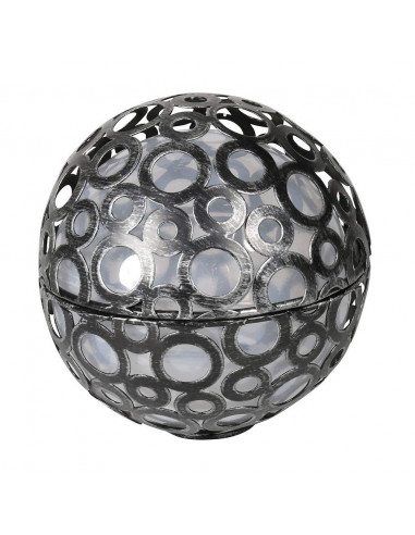 COGEX Sphere Metal Solaire, Grise, 15 x 15 x 15 cm