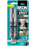 BISON EPOXY METAL Colle époxy à deux composants invulnérable et métallique 24 ml