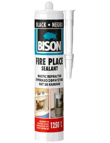 Bison mastic cheminée noir 530g