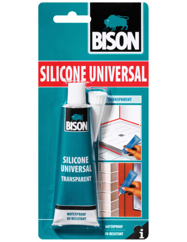 Bison silicone universel transparent 60ml