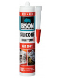 BISON SILICONE HIGH TEMP Silicone thermorésistant Rouge - 280 mL