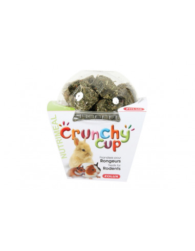 ZOLUX Crunchy Cup Blocs Luzerne & Carotte 200 g
