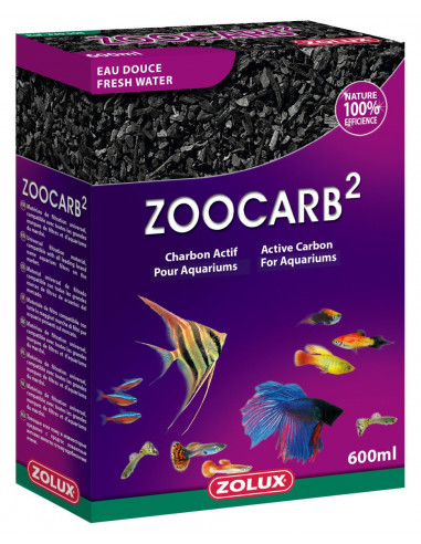 ZOLUX Charbon Actif Pour Aquariums Zoocarb² 600 ml