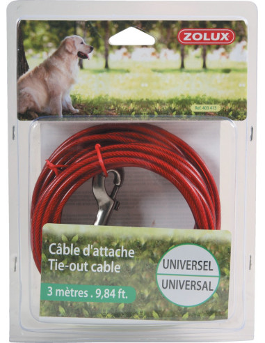 ZOLUX Câble d'attache Universel 3 m