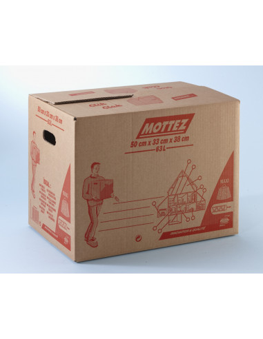 MOTTEZ Carton 100 % automatique 63 litres 500 x 330 x 380 mm