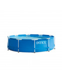 INTEX Kit Piscinette Tubulaire METAL FRAME Ronde 3,66 x 0,76 m