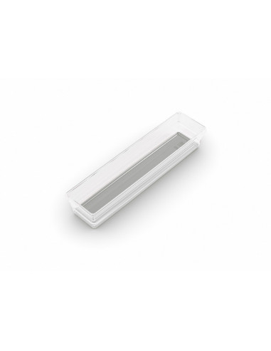 KIS Boîte de rangement plastique SISTEMO 4 Transparent/Gris 30 x 7,5 x 5 cm