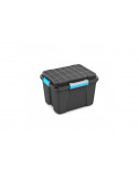 KIS Boîte de rangement plastique SCUBA BOX M Noir/Bleu 39 x 49,5 x 34 cm 45L
