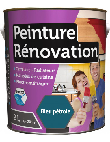 RECA Peinture Rénovation Multi-surfaces BATIR Bleu Pétrole 2L
