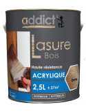 ADDICT Lasure Acrylique Bois Chêne 2,5 L