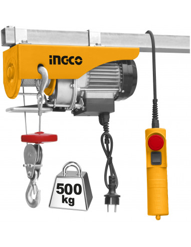 INGCO EH5001 Palan à chaîne électrique 900W 250-500 kg 6-12 m