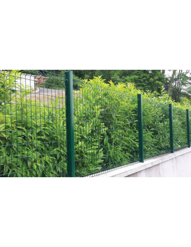 poteau carré vert clôtures grillagées électrosoudé clôture de panneau 