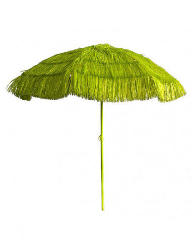 DIFFUSION Parasol de plage Hawaï vert, Dim. Ø180xh.200 cm
