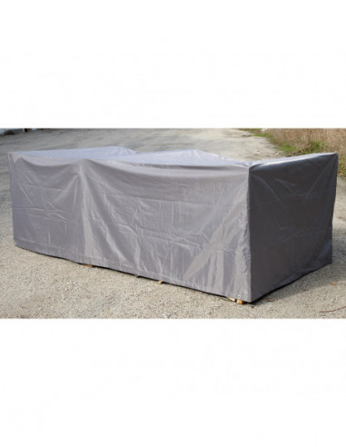 DIFFUSION Housse de protection grise pour salon de jardin, Dim. 245x120xh.80 cm, polyester