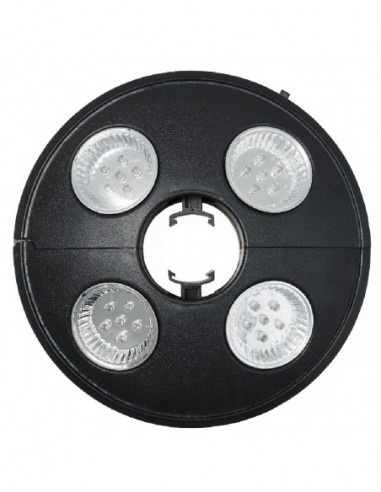 DIFFUSION Eclairage pour parasol ajustable à 36 LED, Dim. Ø 20 cm, fonctionne avec piles LR06
