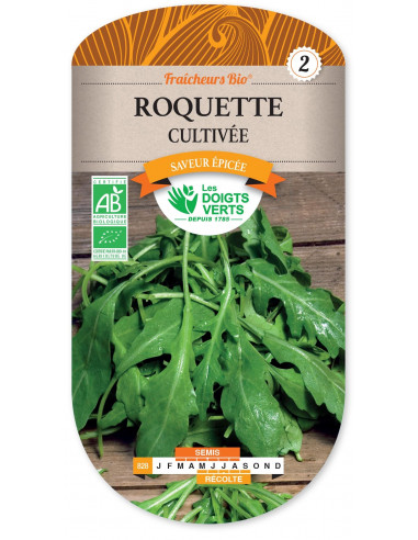 LES DOIGTS VERTS Roquette Cultivée Bio